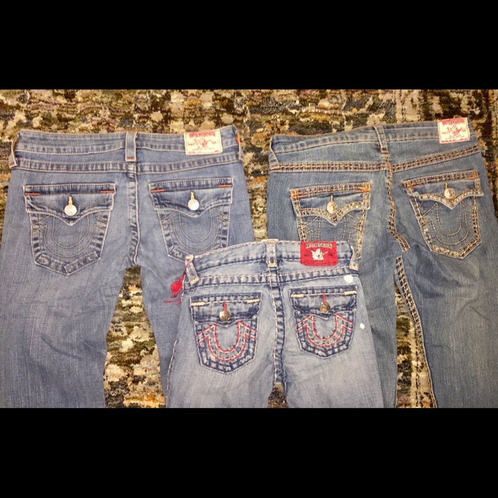 Bundle of True Religion Jeans. 3 pairs for 1 price